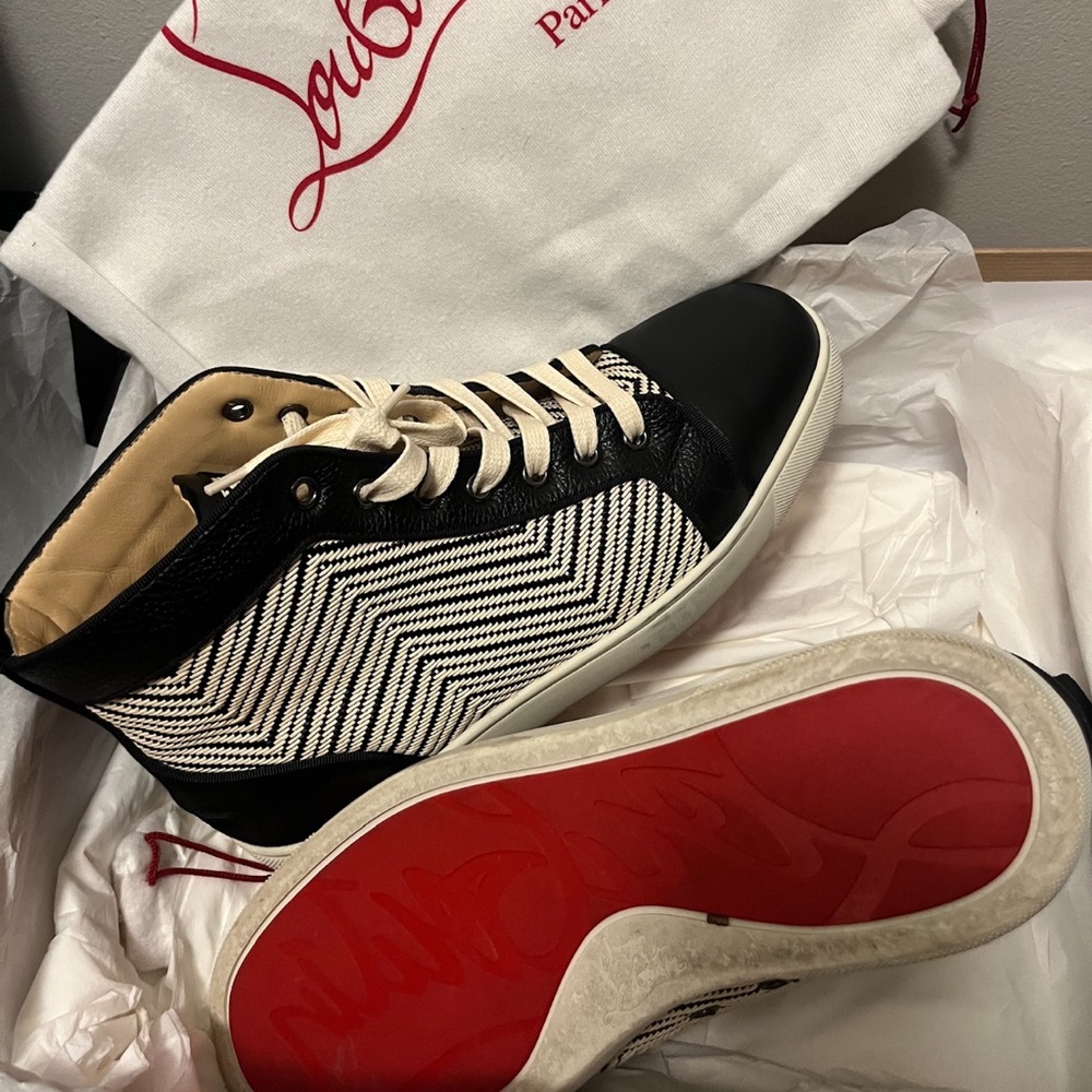 Christian Louboutin Louis Orlato High Top designer Sneakers